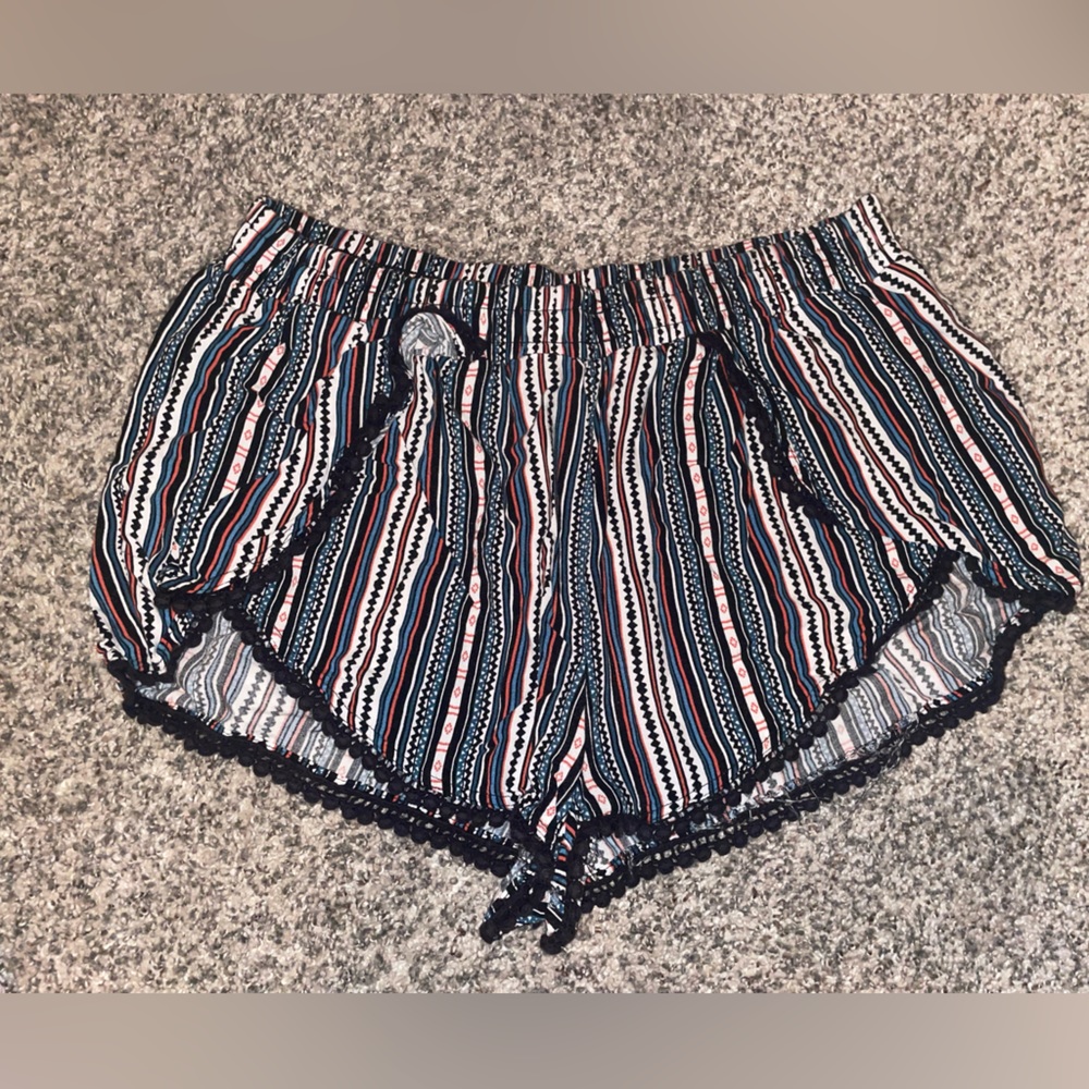 Forever 21 striped, stretch shorts